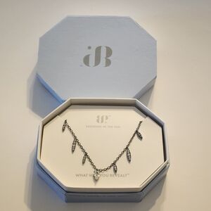 Bomb Party RBP5191 City Of Sparkle Lemon Cubic Zirconia Hematite Necklace NEW